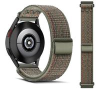Stravo bracelet sport 20 mm nylon respirant Samsung Galaxy Watch 7/6/5/4/FE et Garmin Vivoactive/Venu/Forerunner Vert