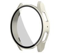 Stravo Coque intégrale avec protection d’écran compatible Galaxy Watch 7 40 mm - Rigide, anti-rayures - Starlight