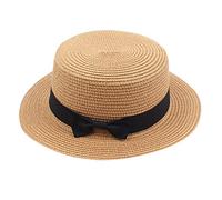 Straw Sun Hat for Women Solid Roll Up Floppy Foldable Short Brim Beach Hats with Bowknot Unisex Child Panama Bucket Felt Cloche Caps Vintage Classic Round Caps