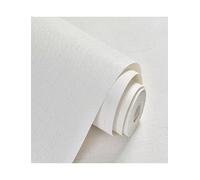 Straw Weave Wallpaper, Solid Color Non Adhesive Wallpaper, Non Woven Bedroom Living Room Decor, Easy Install Home Wall Covering(Milk,4-pack)