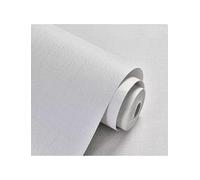 Straw Weave Wallpaper, Solid Color Non Adhesive Wallpaper, Non Woven Bedroom Living Room Decor, Easy Install Home Wall Covering(Light grey,4-pack)