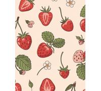 Strawberry & Cherry Garden Notebook: Cute Fruit Pattern Journal for Notes, Sketches & Ideas