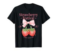 Strawberry Festival A Berry Good Time Pink Coquette Bow T-Shirt