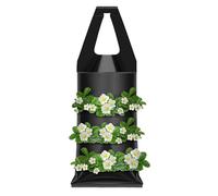Strawberry Grow Bags, Plant Growing Pouch, Vertical Planter Bag, Handle Garden Planter, Wall Balcony Decor, Indoor Outdoor Plants Bag for Flower Strawberry Planting Wall Garden Living Room Use