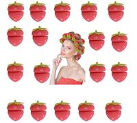 Strawberry Hair Rollers, Magic Strawberrys Sponge Hairs Rollers, 2026 Strawberry Heatless Curlers for Long Hair, Easy And Comfortable Hairstyling While Sleeping (18pcs)