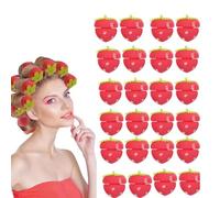 Strawberry Hair Rollers-Strawberry Rollers for Hair, 2025 New Magic Soft Sponge Sleeping Hair Curlers for Overnight Curls Hair for Women Easy and Comfortable Hairstyling While Sleeping (24pcs)