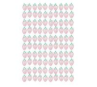STRAWBERRY PAPER CLIPS VIVID COLORS PACK OF 100 LIGHT AND PORTABLE FILE SORTING
