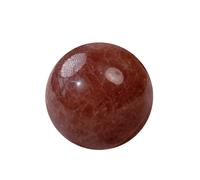 Strawberry Quartz Crystal Sphere -Decorative Balls, with Speckled Inclusions, Fruity Color, Hand Polished for, Feng Shui, and,70~80mm Gemstone Stone