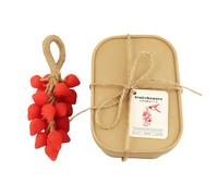 Strawberry Shape Bath Soap - Handmade Natural Facial Cleanser Bar for Men Women Kids | Moisturizing Skin Shower Soap for Home Travel Hygiene Bathroom Body Wash Daily Care Use