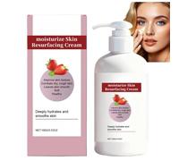 Strawberry Skin Resurfacing Cream - Lotion hydratante pour les jambes de fraise et la peau de poulet, Crème visage éclairante, Crème hydratante quotidienne pour les peaux rugueuses et bossées (1)