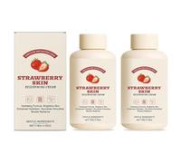 Strawberry Skin Resurfacing Cream, Strawberry Skin Care, crème rafraîchissante, nettoyage en profondeur, hydratant anti-rides, réduisez les bosses de peau de poulet, pour tous les types de peau (2pcs)