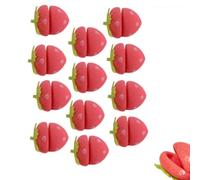 Strawberry Sponge Hair Curlers, Soft Foam Curls No Heat for Sleeping, Flexible Rollers for All Hair Lengths, Easy Portable Hair Roller Bun Tool