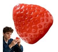 Strawberry Squeeze Toys, Slow Rising Fidget Ball Sensory Stress Reliever on Kids & Adults, Cute Tension Relief Toy for Home Office School Desk Use, Party Favors and Play