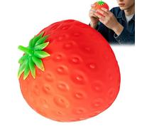 Strawberry Stress Ball | Realistic Fruit Slow Rising Sensory Game- Slow Rising Sensory Fidget Toy with Realistic Fruit Shape | for Men Women Kids Classroom Home Office Travel Holiday Party Birthday