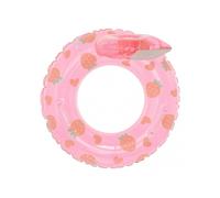 (Strawberry Swim Ring)Inflatable Easily Store Pool Float Smooth Soft and Durable Pool Float for River Pool Party and Beach Party