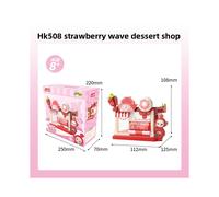 (Strawberry)Teletubbies magasin de fruits grande roue machine de jeu bloc de construction jouets assemblage