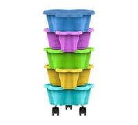 Strawberry Tower Planter - Secure Drainage Accent, Stackable Pot Tool with Classic Look, Resin Layer with Durable Build, Planter Styling Compact Feature, Garden Supplies for Yard, Farm, Patio, Balcony