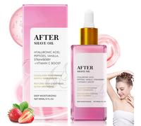Strawberry Vanilla After Shave Oil for Smooth Skin, Soft Serve After Shave Oil for Women, with Hyaluronic Acid & Peptides, Prévenir Les Cheveux Enrobés Et La Sécheresse, Peau Douce Sans Irritation