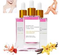 Strawberry Vanilla After Shave Oil Women For Smooth Skin,After Shave Oil Strawberry,Prevent Ingrown Hairs & Dryness,Strawberry and Vanilla Scent (3 Pcs, 40ml)