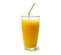 Straws réutilisables de 20 oz du verre - Pailles en acier inoxydable de 8,5 pouces, durables écologiques - Mallettes en métal fines pour smoothies, smoothies, boissons glacées,