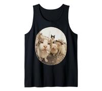 Stray Cat Gang Crew Funny Cat Lover Vintage Retro Débardeur