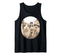 Stray Cat Gang Crew Funny Cat Lover Vintage Retro Débardeur