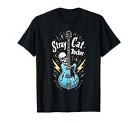 Stray Cat Rocker Guitare Rockabilly Style vintage T-Shirt