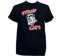 Stray Cats Band Cat Face Logo Mens T-Shirt Size 3XL