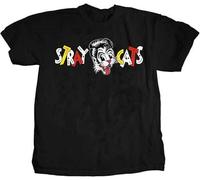 Stray Cats - Chest Logo - T Shirt S-M-L-XL Official Hi Fidelity Merch Manches Courtes(XX-Large)