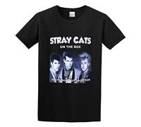 Stray Cats on The Box Mens Cotton Tshirt Size M
