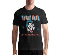 Stray Cats T Shirt Men's Cotton Fashion Casual Round Neck Short Sleeve Tees S Black L