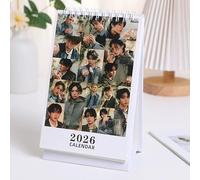 Stray-K KARMA Desk Calendar 2026 K-Pop Hwang Hyun Jin Felix Table Calendar pour Stay New Year Holiday (A)