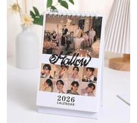 Stray-K KARMA Desk Calendar 2026 K-Pop Hwang Hyun Jin Felix Table Calendar pour Stay New Year Holiday (D)