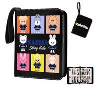 Stray Kids - Album photo avec 400 pochettes, 4 compartiments, 50 pages au total, bel album photo de dessins animés, album photo de dessins animés