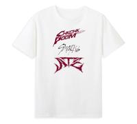 Stray Kids Ate Chk Chk Boom T-shirt Dominate World Tour T-shirt à manches courtes en coton pour femme et homme, blanc, M