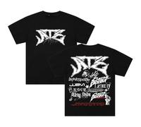 Stray Kids Ate Tracklist T-shirt Dominate World Tour 2024 T-shirt à manches courtes en coton pour femmes et hommes, Noir , M