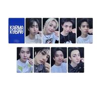 Stray-kids Carte à collectionner SK-Z « Karma » double face Carte à collectionner Lomo Carte d'idole (Apple Musiic)