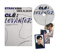 STRAY KIDS - [Clé : LEVANTER] (Clé ver.) Photobook & Special Page + CD-R + 3 QR Photocards + 2 Pin Button Badges