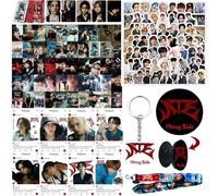 Stray Kids Coffret cadeau pour fans ATE pour Stay, ATE Merch, Kpop Stray Kids Merchandise Porte-clés LOMO Carte Lomo, Carte photo transparente
