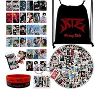 Stray Kids Ensemble Cadeau - Coffret Fans Avec Accessoires, Carte Photo et Sac à Cordon - Merchandise Personnel