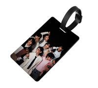 Stray Kids Étiquette de bagage de voyage en silicone, avec carte nom adresse numéro, Personnalisées étiquettes d'identification de valise,pour les voyages, les croisières, les sacs,kpop
