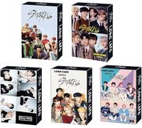 Stray Kids Lomo Lot de 5 cartes de vœux avec boîte pour cartes postales