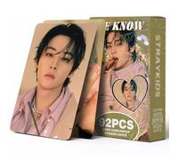 Stray Kids Lot de 92 cartes photo creuses pour enfants Stray Kids - Cartes lomo - Cadeau pour enfants errants garçons et filles (Lee Know)