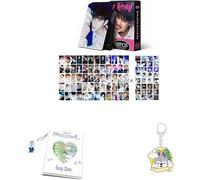 Stray-kids Merch Lot de 60 cartes photos personnelles 32 autocollants pour album, classeur et porte-clés « Stay » (Bang Chan)