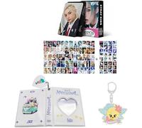 Stray-kids Merch Lot de 60 cartes photos personnelles 32 autocollants pour album classeur porte-clés « Stay » (Felix)