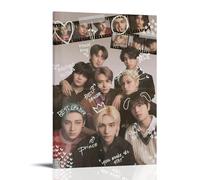 Stray Kids Peinture à l'huile avancée avec fonctions imperméables, anti-salissure et anti-décoloration adaptées pour la décoration dans les salons, chambres et bureaux, et peuvent être accrochées à