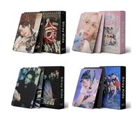 Stray Kids Photocards Lot de 4 cartes 220 cartes holographiques K-pop laser, de qualité supérieure, indispensables pour les fans de K-pop