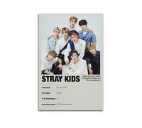 Stray Kids Poster de profil Skz Poster Kpop Poster Stray Kids All Group Members Poster mural rétro esthétique décoration de chambre pour décoration de maison et de bureau 30 x 45 cm