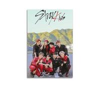 Stray Kids Poster décoratif sur toile représentant un groupe de musique masculine coréenne 50 x 75 cm