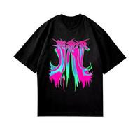 Stray Kids Rock Star Album Merch T-shirt Felix Jisung Hyunjin Minho Bangchan Changbin Concerts T-shirt unisexe, Noir-A01, XX-Large